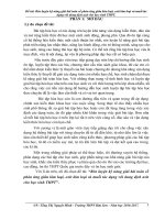 Rèn luyện kĩ năng giải bài toán về phản ứng giữa kim loại, oxit kim loại và muối tác dụng với dung dịch axit cho học sinh THPT 