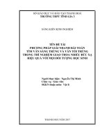Phương pháp giải nhanh bài toán tìm vân sáng trùng và vân tối trùng trong thí nghiệm giao thoa nhiều bức xạ hiệu quả với mọi đối tượng học sinh  