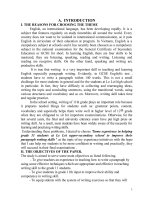 Some experience in helping grade 11 students at le loi upper secondary school to improve their paragraph writing skills 