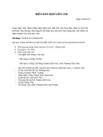 BIÊN bản họp LIÊN CHI hội