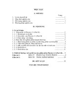 Nâng cao chất lượng dạy học phần quang hình học vật lý 11 THPT với sự hỗ trợ của phần mềm physics 2 1 