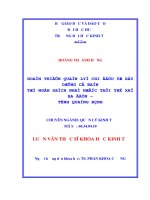 HOÀN THIỆN QUẢN lý CHI đầu tư xây DỰNG cơ bản từ NGÂN SÁCH NHÀ nước tại THỊ xã BA đồn, TỈNH QUẢNG BÌNH 