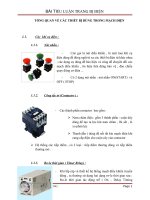 BÀI TIỂU LUẬN TRANG BỊ ĐIỆN