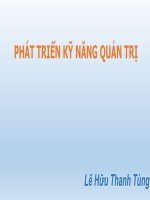 Phát triển kỹ năng quản trị