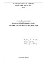 Soạn giáo án bài dạy photpho theo phương pháp dạy học tích hợp 