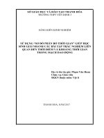Sử dụng “sơ đồ phân bố thời gian” giúp học sinh giải nhanh các bài tập trắc nghiệm liên quan đến thời điểm và khoảng thời gian trong mạch dao động 