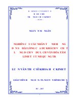 NGHIÊN cứu các NHÂN tố ẢNH HƯỞNG đến sự hài LÒNG của DU KHÁCH về CHẤT LƯỢNG DỊCH vụ DU LỊCH văn hóa tâm LINH tại TỈNH QUẢNG TRỊ 