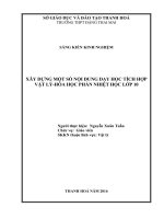 Xây dựng một số nội dụng dạy học tích hợp vật lí – hóa học phần nhiệt học môn vật lí lớp 10 