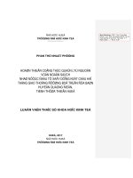 HOÀN THIỆN CÔNG tác QUẢN lý NGUỒN vốn NGÂN SÁCH NHÀ nước đầu tư xây DỰNG kết cấu hạ TẦNG GIAO THÔNG ĐƯỜNG bộ TRÊN địa bàn HUYỆN QUẢNG điền, TỈNH THỪA THIÊN HUẾ 