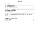 Một số giải pháp nhằm nâng cao chất lượng ôn thi và làm bài thi cho học sinh THPT quốc gia môn lịch sử 