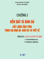 Kiểm soát và đánh giá chất lượng công trình XD trong giai đoạn khảo sát và thiết kế