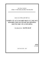 Nghiên cứu xử lý bã điện phân của nhà máy kẽm điện phân thái nguyên để thu hồi đồng đáp ứng yêu cầu luyện đồng 