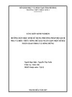 Hướng dẫn học sinh sử dụng phương pháp độ lệch pha và biểu thức sóng để giải ngắn gọn một số bài toán giao thoa và sóng dừng 