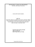 Giúp học sinh lựa chọn và cài đặt chương trình tối ưu khi giải một số dạng bài tập về dãy con nhằm nâng cao chất lượng 