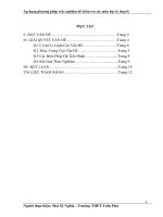 Áp dụng phương pháp trắc nghiệm để kiểm tra các môn học lý thuyết 