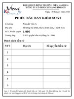 Tài liệu đại hội cổ đông năm 2016 (bổ sung) MauPhieuBauBKS