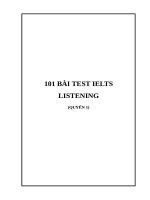 101 bài TEST IELTS LISTENING