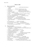 Exercises PHRASAL VERBS  LOOK vs PUT 