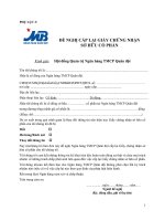 Phụ lục 3 (Đề nghị cấp lại giấy chứng nhận sở hữu cổ phần)