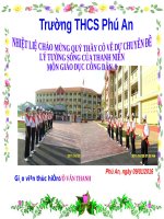 CHUYEN ĐỂ SINH HOẠT CỤM BỘ MÔN GDCD BÀI LY TUONG SONG CUA THANH NIEN