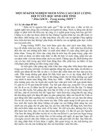 Một số kinh nghiệm nhằm nâng cao chất lượng đội tuyển học sinh giỏi cấp tỉnh môn GDCD   trong trường THPT 