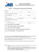 3 Giay uy quyen du hop DHCD 2017