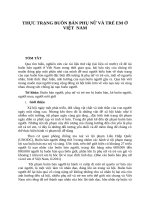 Tiêu Luận Thực Trạng Buôn Bán Phụ Nữ