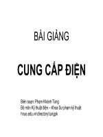 bài giảng cung cấp điện
