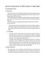 THỰC TRẠNG QUẢN LÝ NHÀ NƯỚC VỀ TIỀN LƯƠNG VÀ THU NHẬP