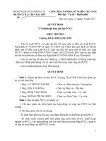 QĐ thành lập ban chỉ đạo PCCC cơ sở 