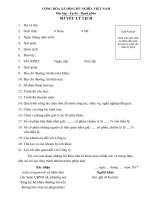 Tài liệu Đại hội cổ đông thường niên 2017 | HARACO Mau So yeu ly lich