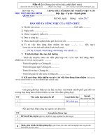 2a. Mẫu số 2A (Mô tả CV VC – CV so 126_HCQG-TCCB)