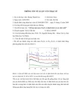 Luận văn Thạc sĩ - Chưa phân loại | Hanoi University of Science, VNU
