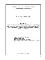 Một số biện pháp nâng cao hiệu quả giảng dạy bài truyền thống đánh giặc giữ nước của dân tộc việt nam cho học sinh khối 10 ở trường THPT bá thước 3 
