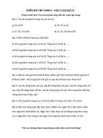 PHIẾU bài tập TOÁN 4   tuần 5 (10 10) 