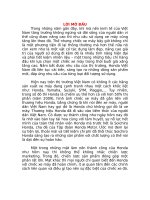 Phân tích chính sách sản phẩm dòng xe máy của công ty honda việt nam