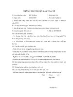 Luận văn Thạc sĩ - Chưa phân loại | Hanoi University of Science, VNU