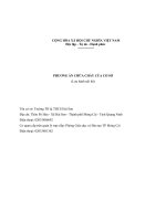 PHƯƠNG án CHỮA CHÁY 