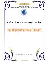 định tính vibrio cholerae