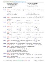 ĐỀ Kiểm tra giữa kìi toán 10