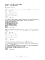Chemistry a molecular approach 2nd edition tro test bank 