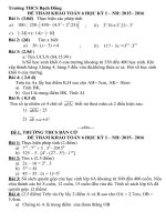 Đề ôn thi Toán 6 HKI