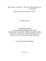 Xu thế phát triển của báo chí địa phương việt nam trong bối cảnh truyền thông đa phương tiện 