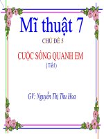 CĐ 5 LỚP 7 CS quanh em