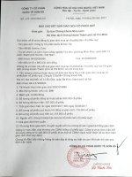 Báo cáo kết quả giao dịch cổ phiếu Qũy