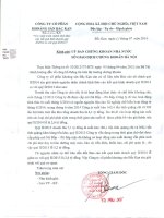 Giải trình chênh lệch báo cáo kết quả kinh doanh quý II 2014 so với quý II 2013.