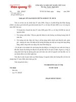 Báo cáo tài chính hợp nhất Quý IV năm 2008 - Dien Quang Giai trinh LN Q4-08