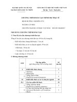 Khung chương trình đào tạo sau đại học | Hanoi University of Science, VNU File 02 KCT CHVR