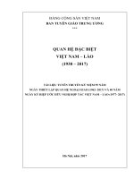 Quan he Viet Nam   Lao 1930 2017