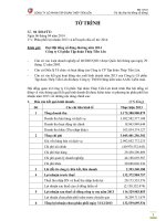 BM 11.To trinh 04 Thong qua Phuong an phan phoi loi nhuan 2013 và ke hoach 2014